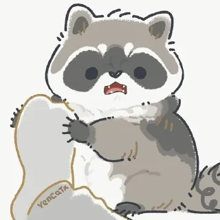🦝 emoji Енотики @minolisa Telegram sticker 6 of 81