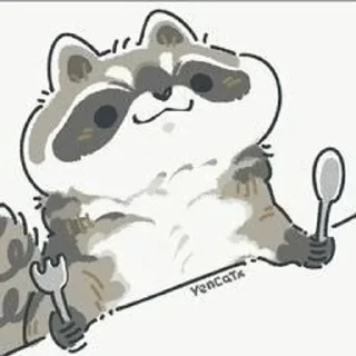 🦝 emoji Енотики @minolisa Telegram sticker 23 of 81