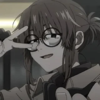 ✌️ emoji Анко Угису🤎 @YofukashiNoUta_wc Telegram sticker 17 of 21
