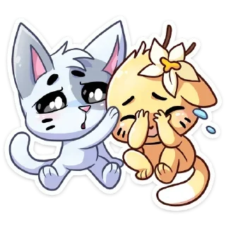 😭 emoji Бисквит и Ванилька @trafslybot Telegram sticker 20 of 48