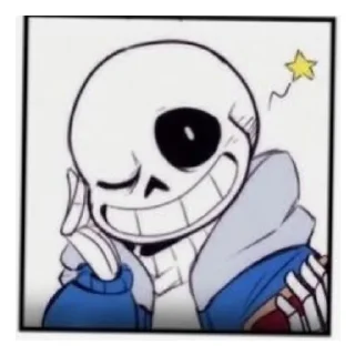 😉 emoji Санс Telegram sticker 16 of 16
