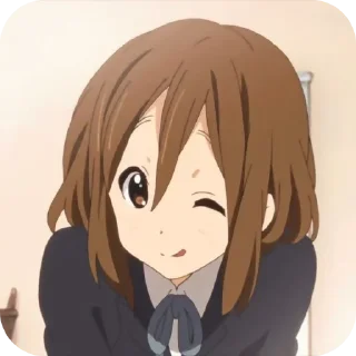 😉 emoji Yui Hirasava Telegram sticker 8 of 46