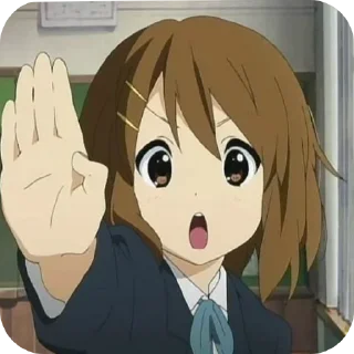 ✋ emoji Yui Hirasava Telegram sticker 16 of 46