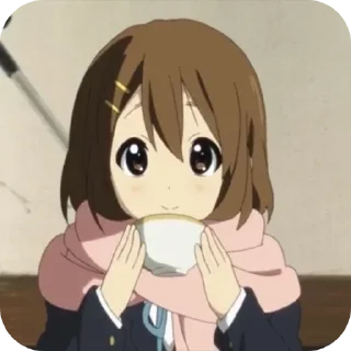☕ emoji Yui Hirasava Telegram sticker 5 of 46