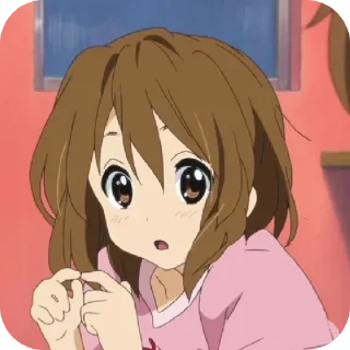 😣 emoji Yui Hirasava Telegram sticker 11 of 46