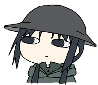 👀 emoji 少女終末旅行のスタンプ Telegram sticker 7 of 40