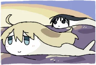 🐟 emoji 少女終末旅行のスタンプ Telegram sticker 19 of 40