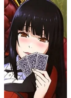 🃏 emoji безумный азарт: Юмико Telegram sticker 13 of 26