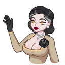 🙄 emoji Lady Dimitrescu Telegram sticker 14 of 20