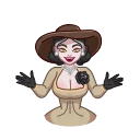 🤗 emoji Lady Dimitrescu Telegram sticker 7 of 20