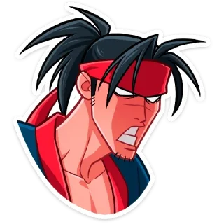 🤬 emoji Самурай Хиро (@TgSticker) Telegram sticker 19 of 48