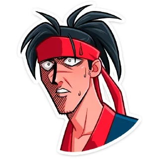 😬 emoji Самурай Хиро (@TgSticker) Telegram sticker 24 of 48