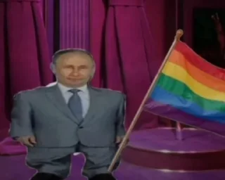 🏳️‍🌈 emoji путин і лукашенко by @l0zhzdak Telegram sticker 11 of 19