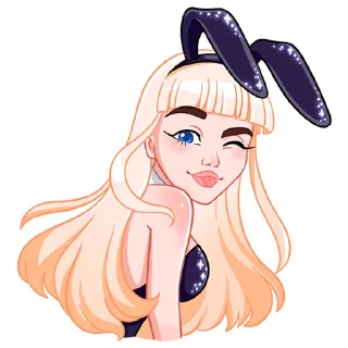 😉 emoji Каталина Блэк Telegram sticker 13 of 48