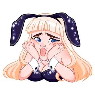 😔 emoji Каталина Блэк Telegram sticker 20 of 48