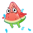 🍉 emoji Ломтик @FOXDIZIGNERLIFE Telegram sticker 5 of 22