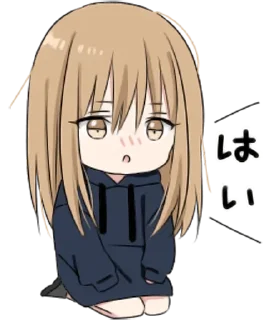 😯 emoji Hoodiegirl @Yato18K Telegram sticker 16 of 78