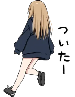 🏃‍♀ emoji Hoodiegirl @Yato18K Telegram sticker 23 of 78