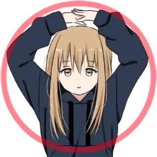 👌 emoji Hoodiegirl @Yato18K Telegram sticker 5 of 78