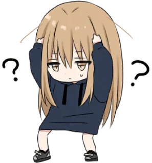 ❔ emoji hoodiegirl(cool) Telegram sticker 16 of 72