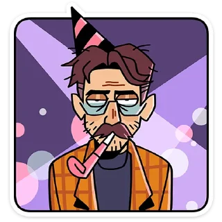 🥳 emoji Эдик | @vkspoilertg Telegram sticker 14 of 48