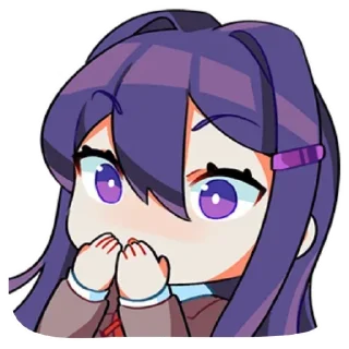 😳 emoji Yuri by @anime_stickerr Telegram sticker 5 of 20