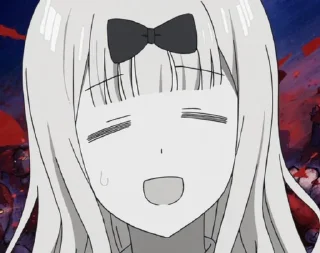 😰 emoji kaguya sama Telegram sticker 16 of 29