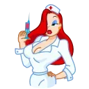 👩‍⚕️ emoji Jessica Rabbit Telegram sticker 9 of 26