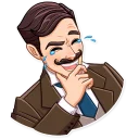 😂 emoji Such a Gentleman Telegram sticker 1 of 30