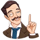 🤓 emoji Such a Gentleman Telegram sticker 24 of 30