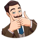👍 emoji Such a Gentleman Telegram sticker 3 of 30