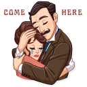 🤗 emoji Such a Gentleman Telegram sticker 16 of 30