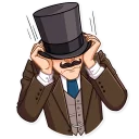 😖 emoji Such a Gentleman Telegram sticker 19 of 30