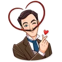 ❤️ emoji Such a Gentleman Telegram sticker 8 of 30