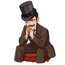 🤔 emoji Such a Gentleman Telegram sticker 23 of 30