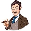 😏 emoji Such a Gentleman Telegram sticker 20 of 30
