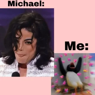 🥴 emoji Michael Jackson Telegram sticker 9 of 37