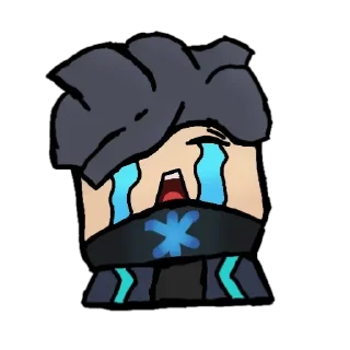 😭 emoji PIN Blockman go | @xKris_STK Telegram sticker 3 of 41