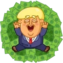 🤑 emoji Trump Telegram sticker 11 of 20