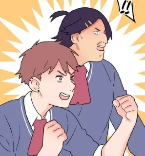 😎 emoji not so shoujo love story Telegram sticker 12 of 42