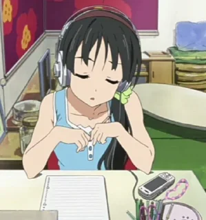 😴 emoji k-on Telegram sticker 9 of 27