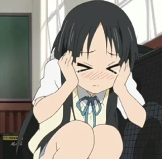 😣 emoji k-on Telegram sticker 14 of 27