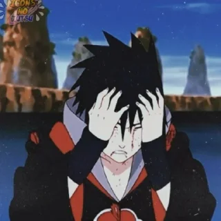 🫣 emoji Sasuke Uchiha Telegram sticker 13 of 49
