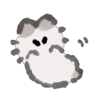 🤗 emoji Furball kitten 🤍 @xkysluv Telegram sticker 17 of 47