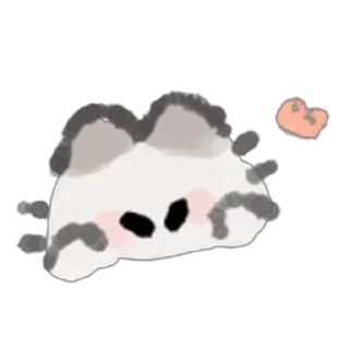🥰 emoji Furball kitten 🤍 @xkysluv Telegram sticker 2 of 47