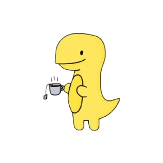 🦖 emoji Yellow Telegram sticker 24 of 32