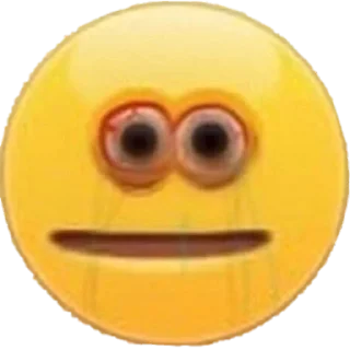 😳 emoji Yellow ball meme Telegram sticker 14 of 25
