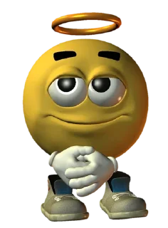 😇 emoji Yellow ball meme Telegram sticker 9 of 25