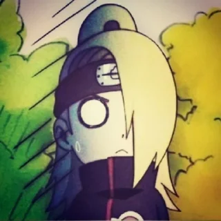 😶 emoji Deidara Pack Telegram sticker 17 of 26