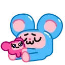 😘 emoji Mini Mice Telegram sticker 13 of 15